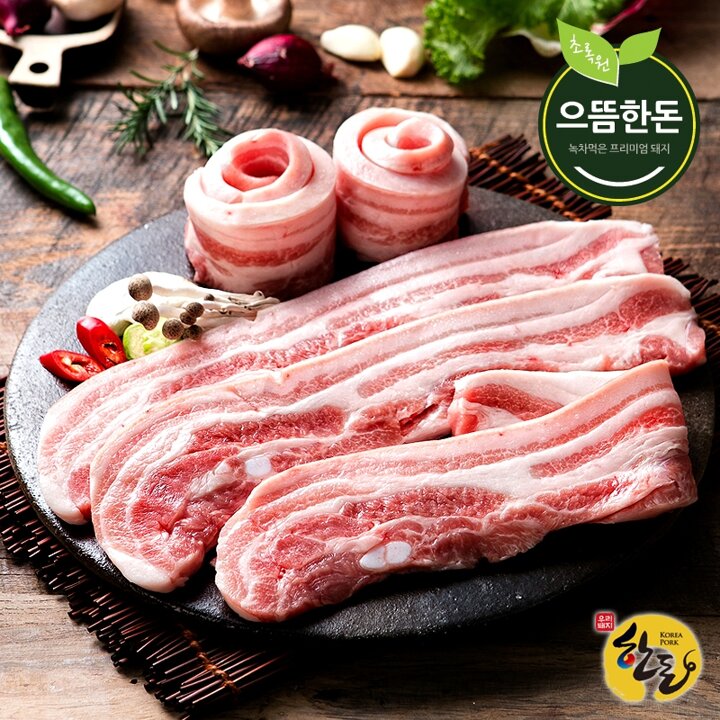 [으뜸한돈] 국내산 한돈 냉장 오겹살 500g (구이용)