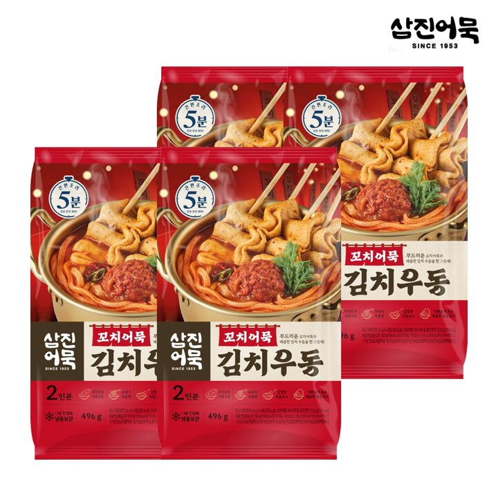 [G][삼진어묵] 꼬치어묵김치우동 x 4개