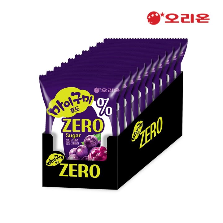 오리온 마이구미 포도 ZERO Sugar 1P x 10개