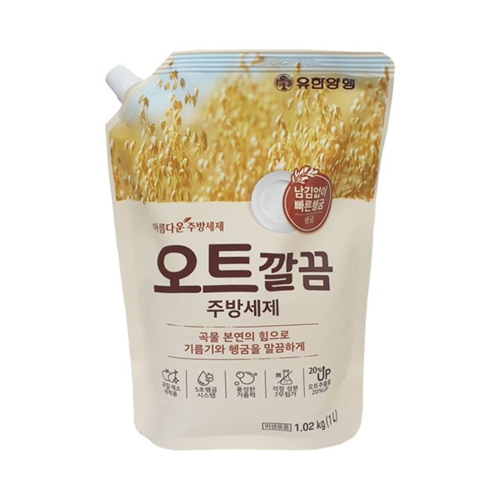 아름다운 주방세제 오트 깔끔 설거지 리필 1L