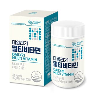 [대상웰라이프] 데일리21 멀티비타민(750mg x 60정) 1통