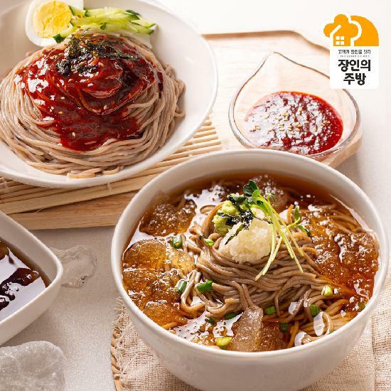 [손경신장인]생메밀 10인분세트(메밀소바5인분+비빔5인분) 소바소스2개 추가 발송