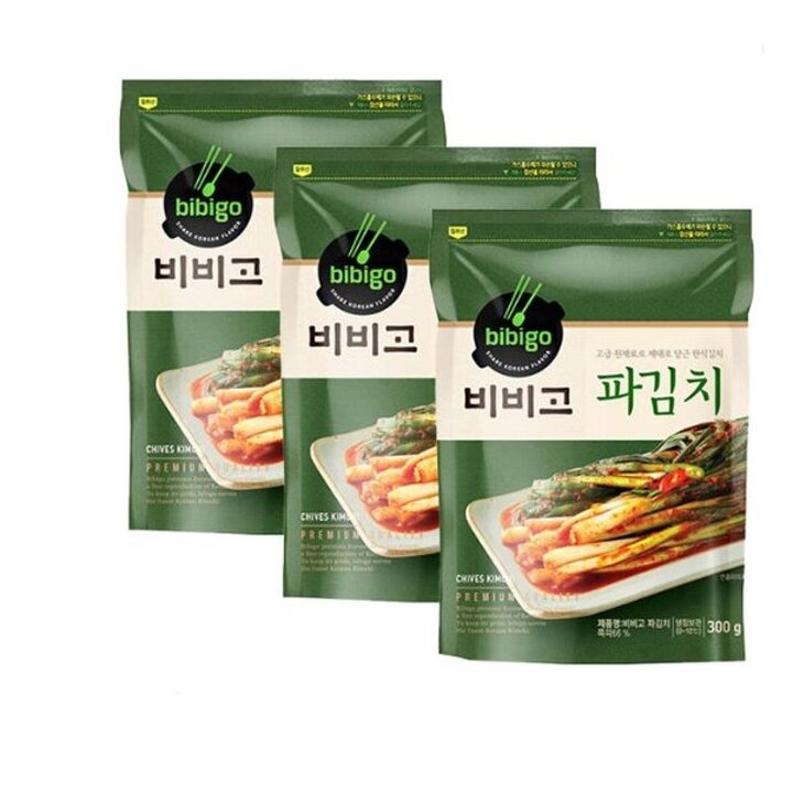 (신세계의정부점)CJ 비비고 파김치 300g X 3 개