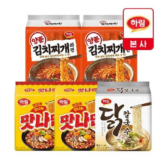 주식회사 하림산업 함열식품장 [하림라면세트] 양푼김치(8개)+맛나면(8개)+닭칼국수(4개) (총 20개)