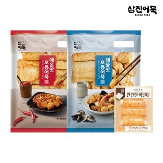[삼진어묵] 해물모듬+매운모듬+우리가족 깐깐한 떡말이어묵 (156g)
