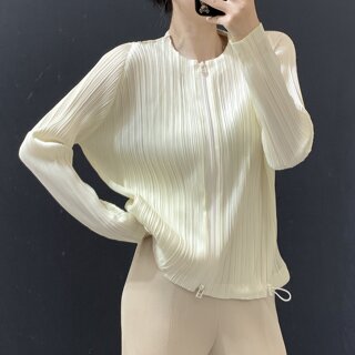 플라라 (88까지)플리츠헴라인스트링자켓