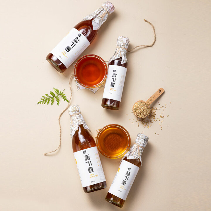 [농부미학] 저온압착 참기름 350ml + 참기름 350ml
