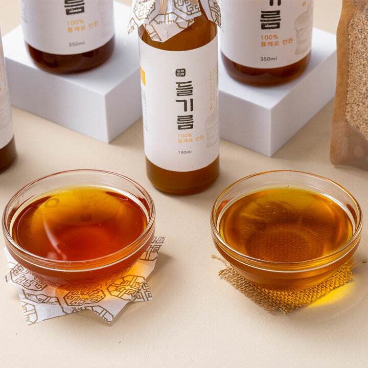 [농부미학] 저온압착 참기름 350ml + 참기름 350ml