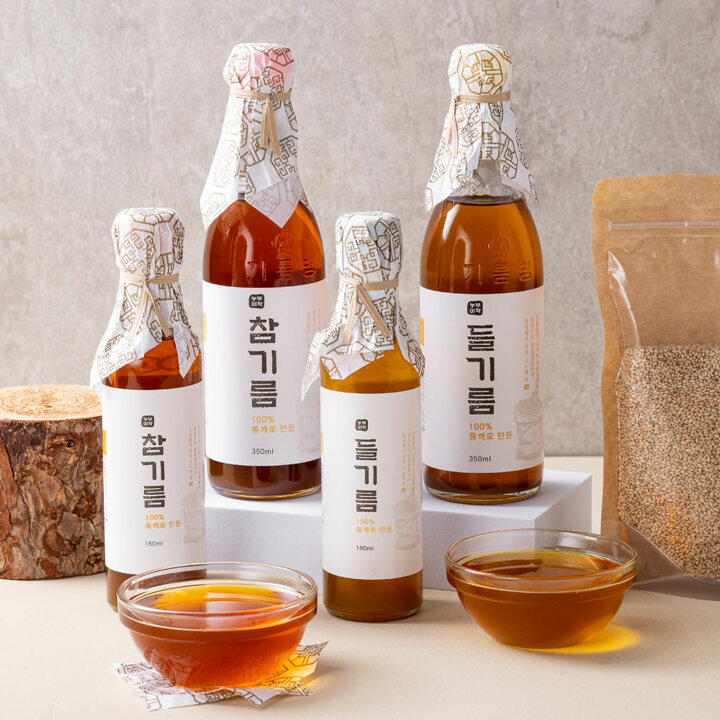 [농부미학] 저온압착 참기름 350ml + 참기름 350ml