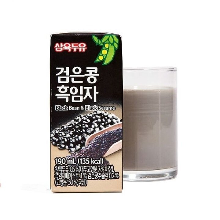 [삼육두유] 검은콩 흑임자 190ml x 96팩[34237574]