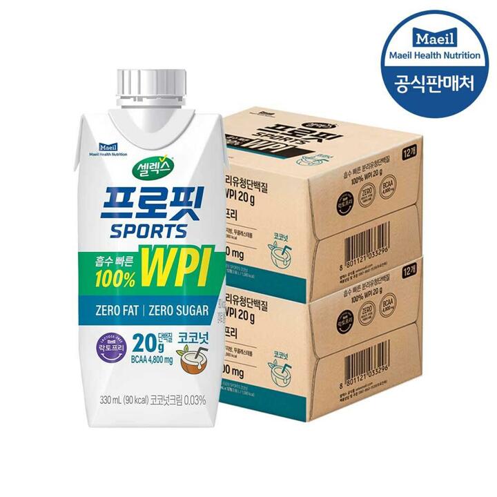 셀렉스 프로핏 스포츠 드링크 코코넛 330ML 24팩
