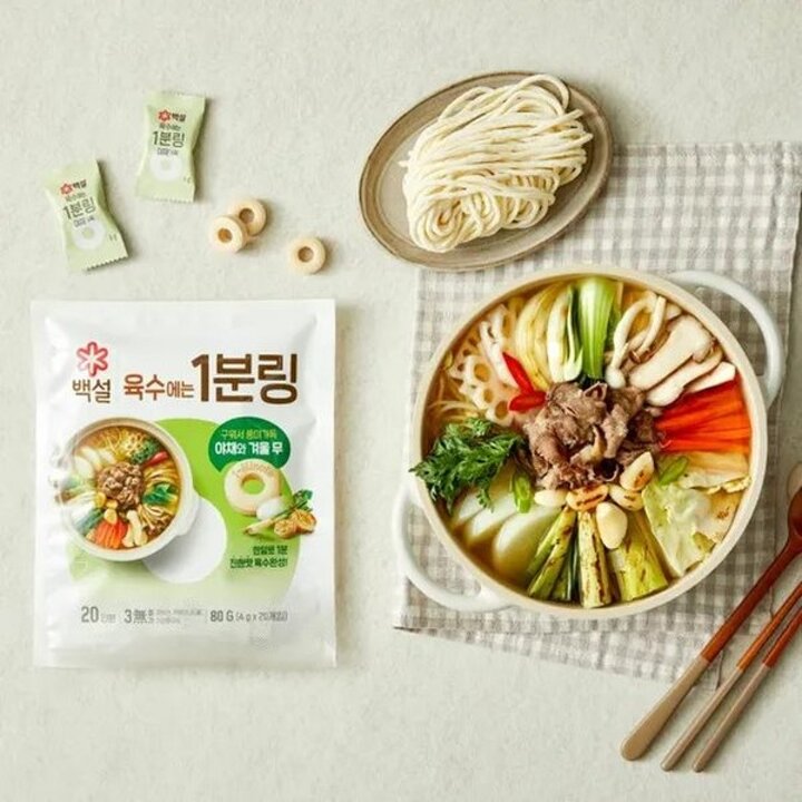 (신세계의정부점)CJ 백설 야채와겨울무 육수에는 1분링 80g