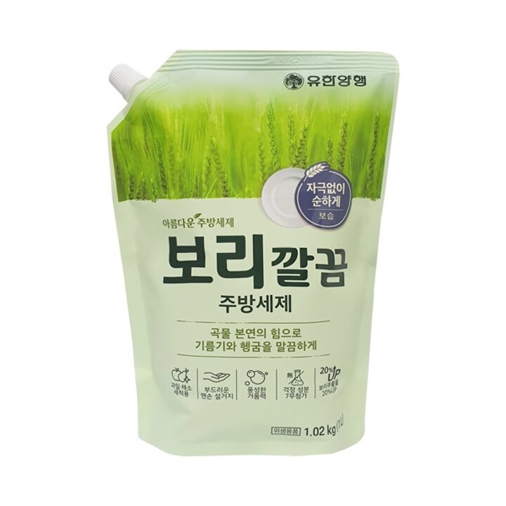 아름다운 주방세제 보리 깔끔 설거지 리필 1L
