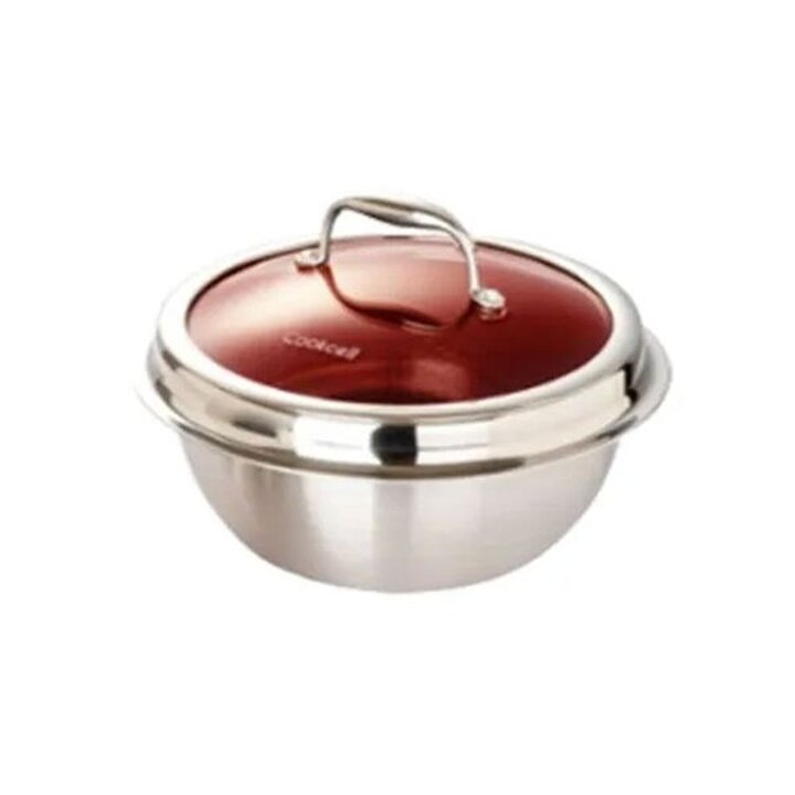 전인화의 쿡셀 블랙큐브 가마솥(레드) 16cm(유리뚜껑포함)[33619389]