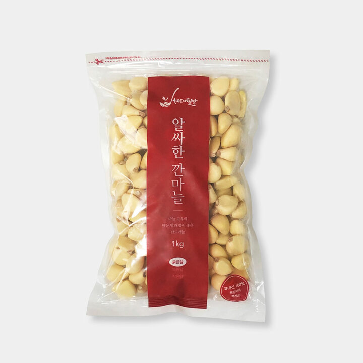 국내산 양념용 깐마늘 1kg(대)