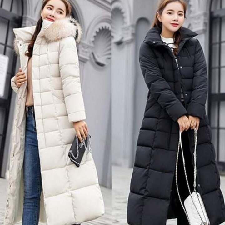 데일리 여성 롱 패딩 덕다운 여자 롱 패딩 구스다운 캐주얼