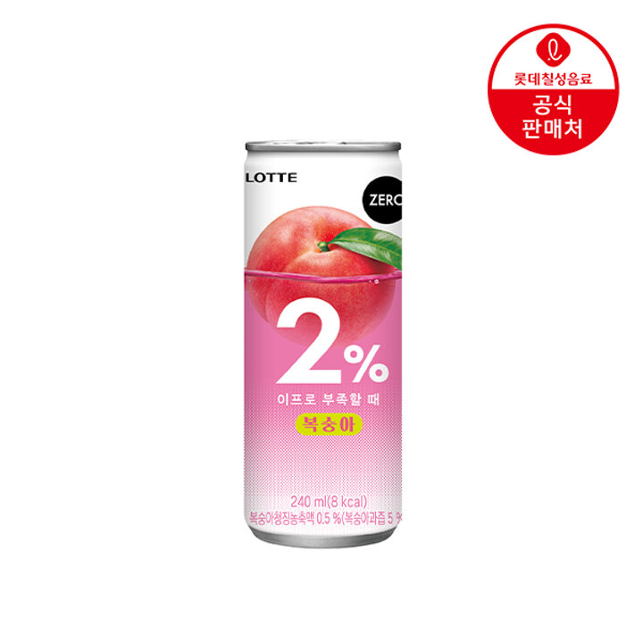 [본사직영] 롯데 이프로부족할때 제로 240ml x 30캔(복숭아)