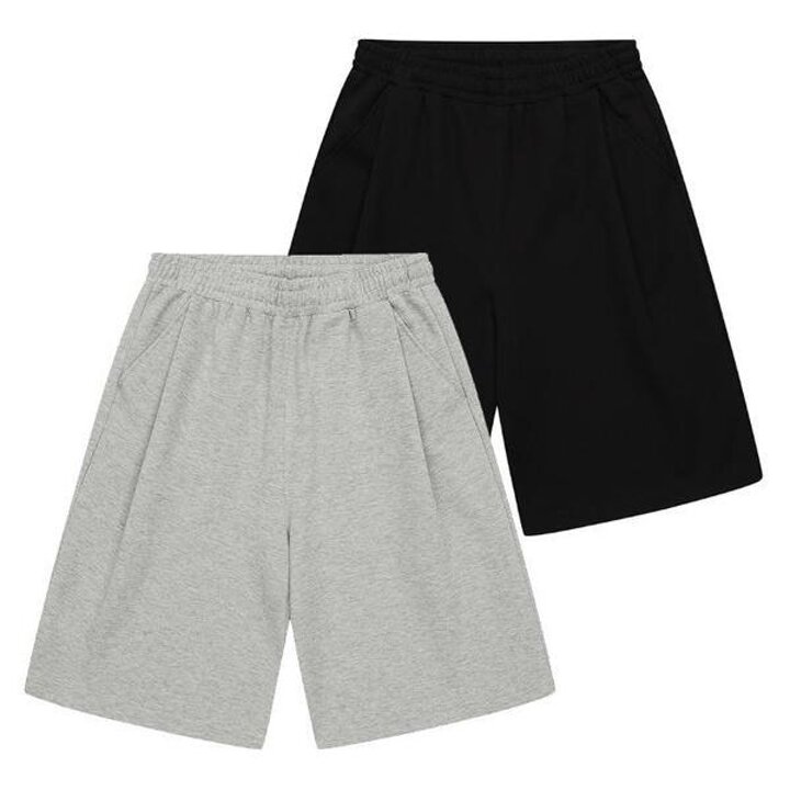 소이주니어 세이브존03 6부 원턱 버뮤다 바지  26M0251-BK/GY (S48788350)