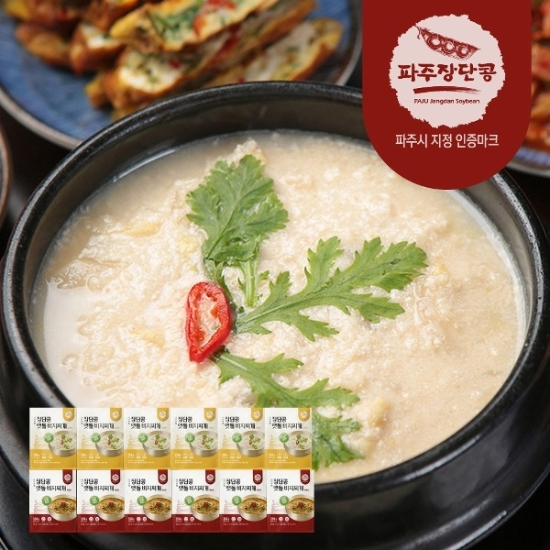 장단콩 맷돌 콩비지찌개 350g12팩 (순한맛 매운맛)23917709588722