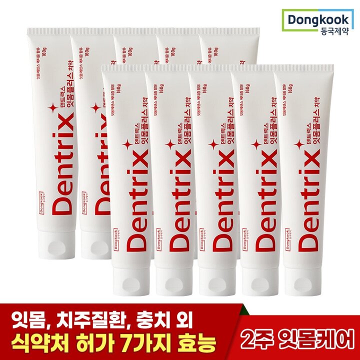 덴트릭스 잇몸플러스치약 160g 10개