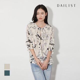 [데일리스트] 라운드넥 블라우스_MDBNS4M3251