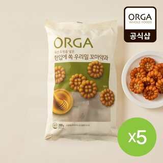 올가 한입에 쏙 우리밀 꼬마약과 (200g)X5개