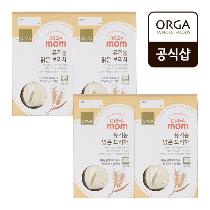 올가 유기농 맑은 보리차 150g (10gX15개입X4)