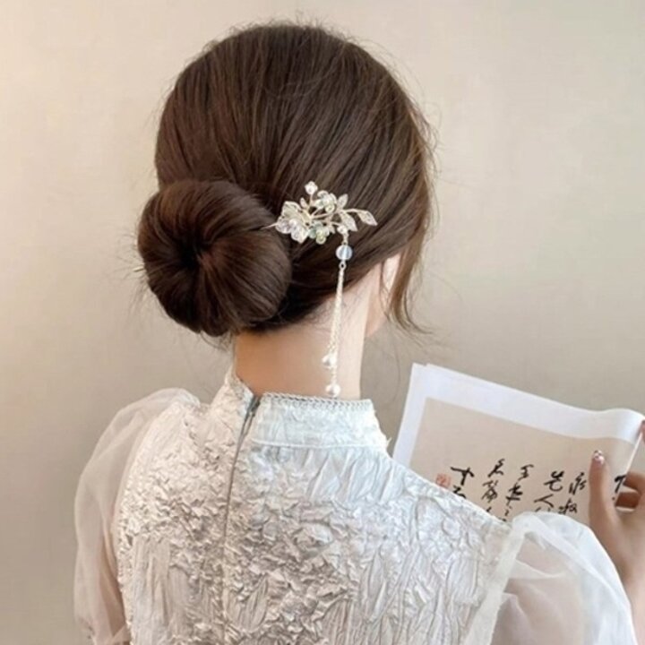 [다잇템] 여성 올림머리 헤어핀 귀여운 방울 동글 비녀21427077588872