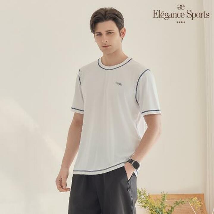 [Elégance Sports] 26SS 남성 냉감 기능성 쿨 메쉬 라운드 티셔츠 4종