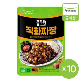 풀무원 직화짜장 덮밥소스 180gX10개