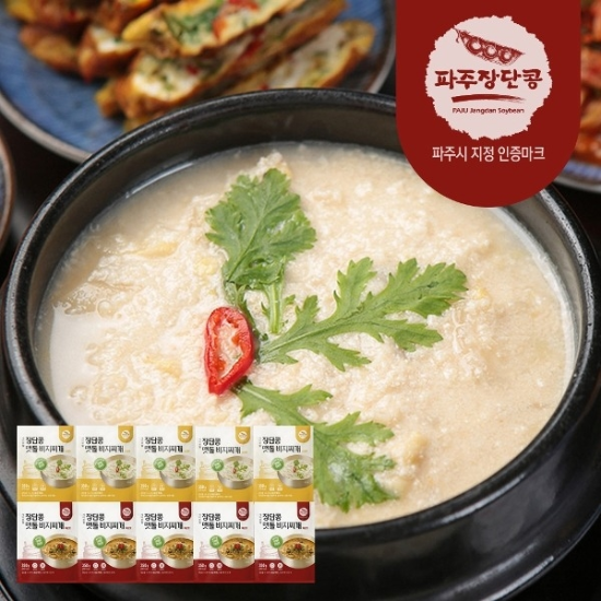 장단콩 맷돌 콩비지찌개 350g10팩 (순한맛 매운맛)23917707588722