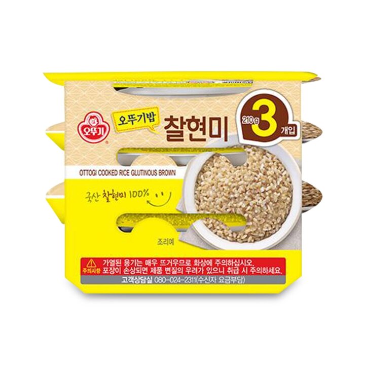 오뚜기밥 찰현미 210g*12개