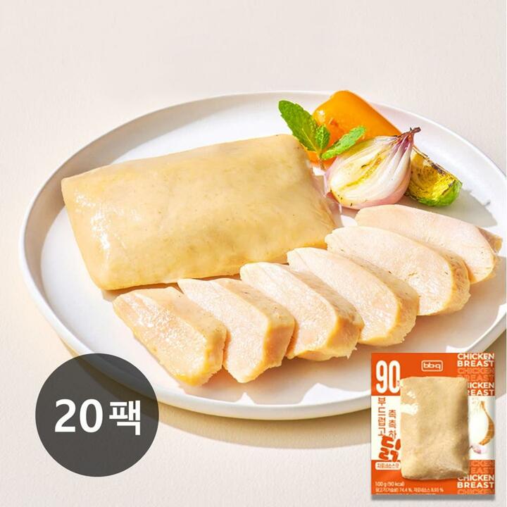 부드럽고 촉촉하닭 닭가슴살 자포네, 100g, 20개