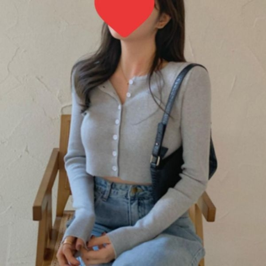 여성 여름 데일리 캐주얼 크롭 버튼 가디건 자라여름가디건