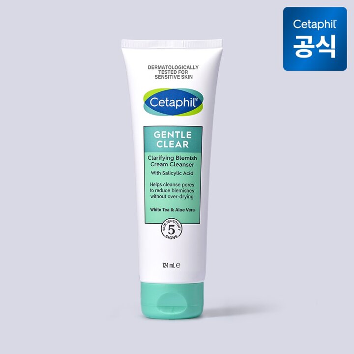 세타필 젠틀 클리어 약산성 살리실산 여드름 기능성 폼클렌징 124ml