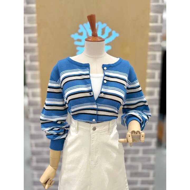 (신세계마산점)멀티 스트라이프 가디건 (LC41F6KC012X)