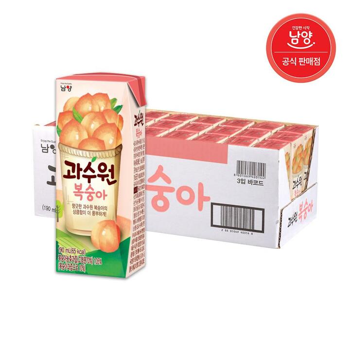 과수원 복숭아 190ml X 24팩