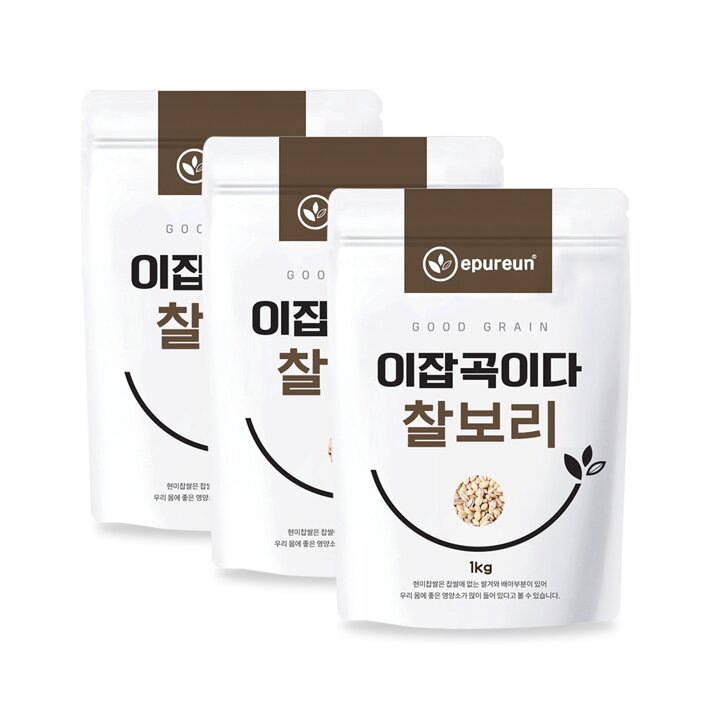 [이잡곡이다] 26년 국산 햇 찰보리 1kg x 3봉