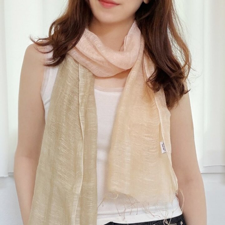 [하프클럽/썬비쥬]인도 면실크 롱 태슬스카프 여자스카프 여성 여름