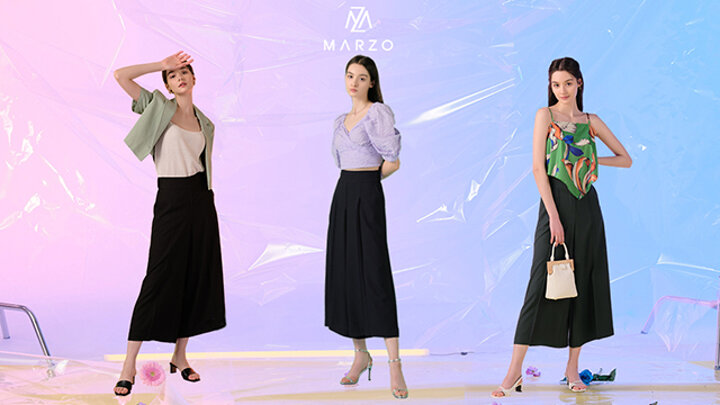 마르조 여성 플레르 와이드 팬츠 3종