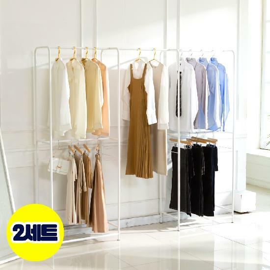 [5만원SALE](2세트) 까사마루  멀티 라운드 행거 2세트 + 연결행거봉 2개
