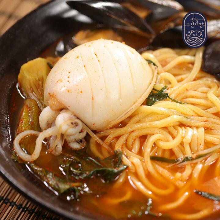 손질 통 갑오징어 600g(4-5마리) * 3팩 + 만능볶음소스 50g * 5팩
