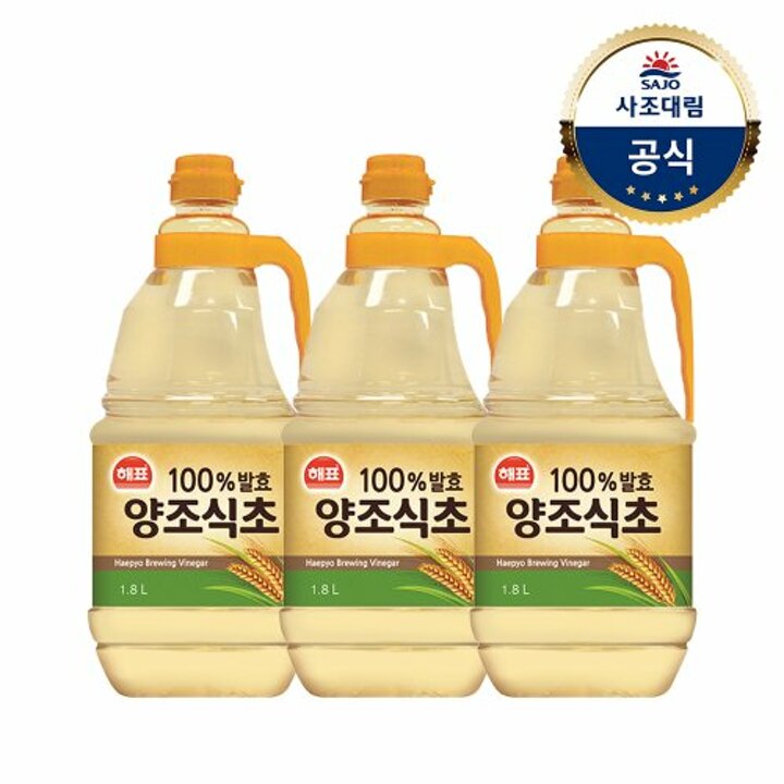 [사조대림] 해표 양조식초 1.8L x3개