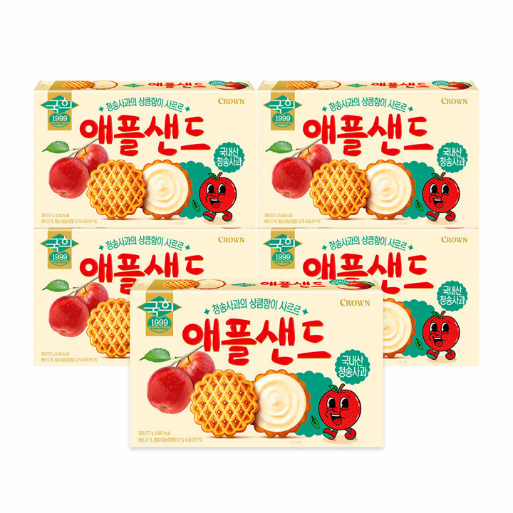 [G] 크라운 국희 애플샌드 272g 5개
