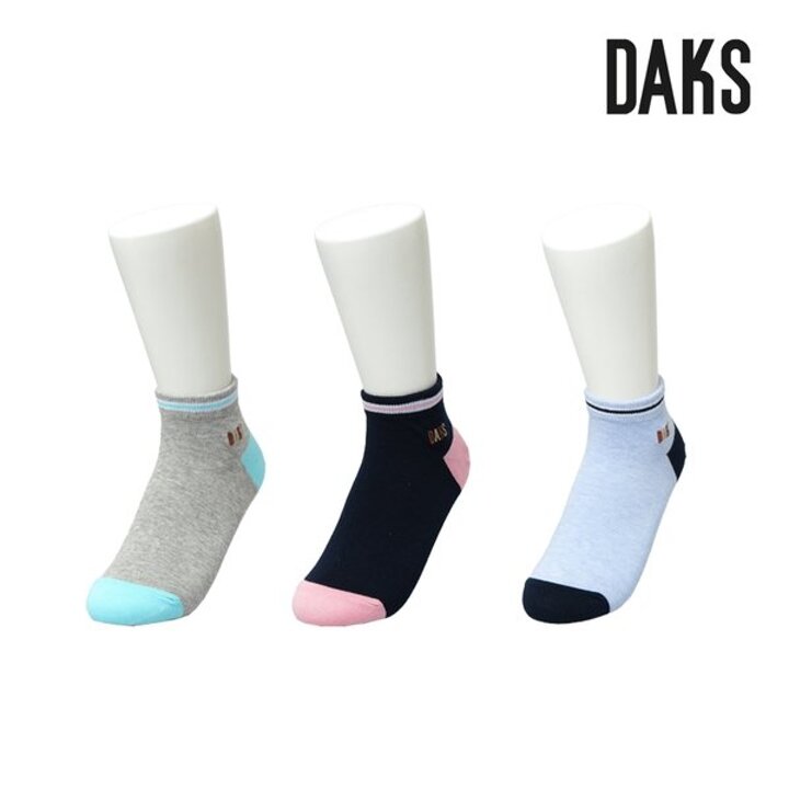 (신세계 사우스시티)닥스양말 숙녀 스니커즈 발목포인트 3족세트 DK24417