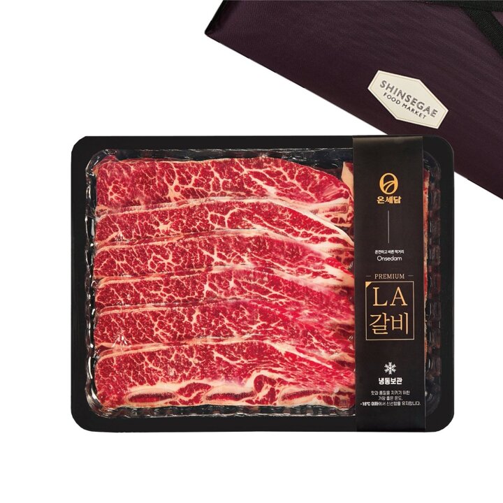 (신세계 사우스시티)미국산 시그니처프리미엄LA꽃갈비 선물세트 1.5kg/678번 꽃갈비 신세계보냉가방