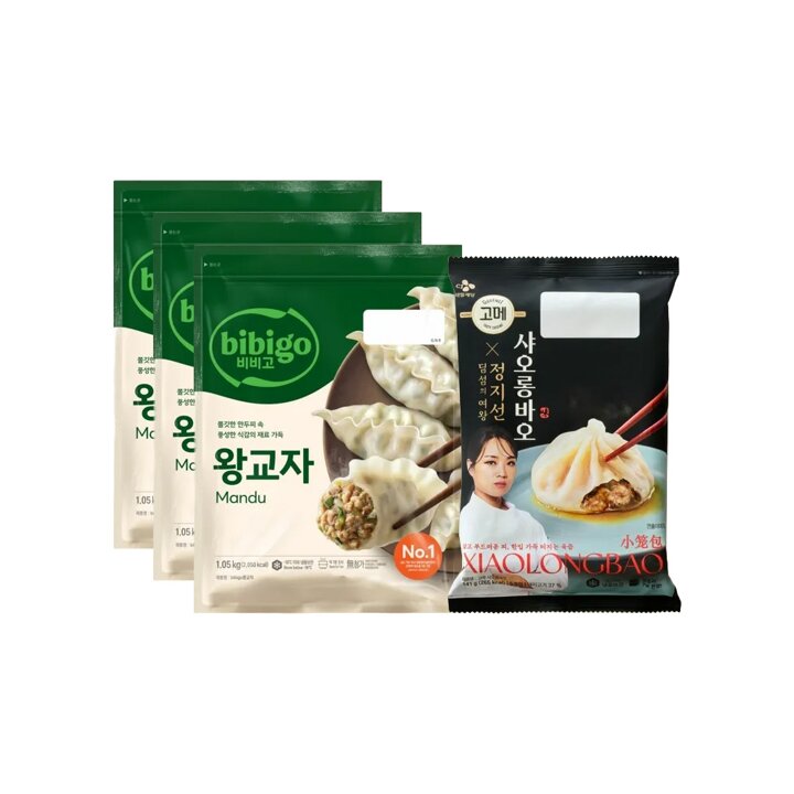  (신세계단독)CJ 제일제당 왕교자1.05kg x3개+고메 샤오롱바오 141g(샤오롱바오 소비기간 26.08.02)