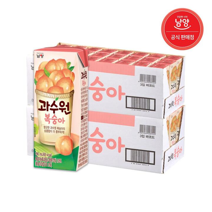 과수원 복숭아 190ml X 48팩