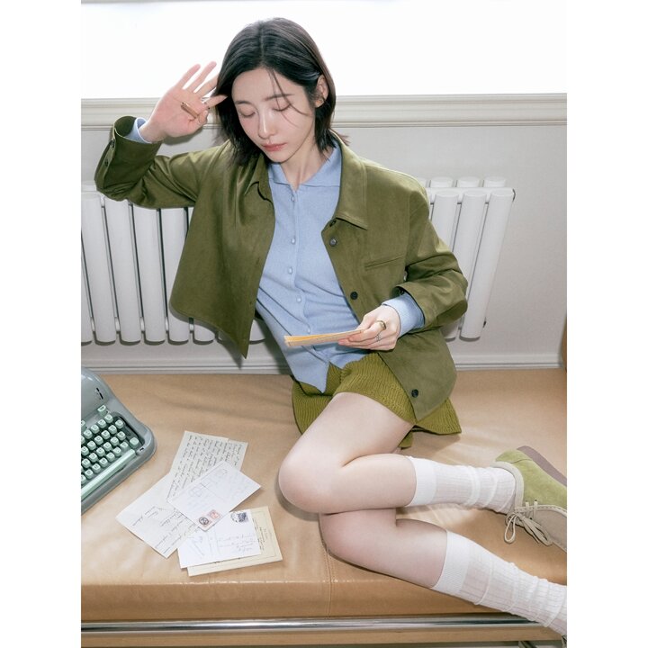 (대구신세계)쥬크 스웨이드 셔츠형 자켓 Z254PSF555