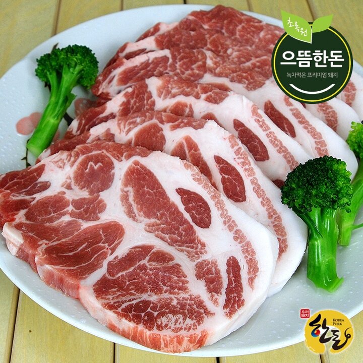 [으뜸한돈] 국내산 한돈 냉장 목살 500g (구이용)